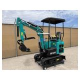 UNUSED 15HP Gas Mini-Excavator MH12RX w/ Blade