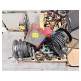 College Surplus- Pallet Blk Reels,2Red Boxes Tools