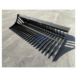 UNUSED Skid-Steer 78" Slotted Rock Bucket w/Teeth