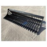 UNUSED Skid-Steer 84" Slotted Rock Bucket w/Teeth