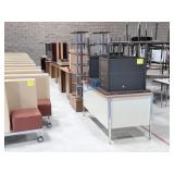 School Surplus- Aprx(14)pcs Row of Office Desk