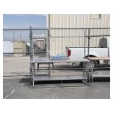 School Surplus-Kitchen WorkTop Table w/Drawer,Rack