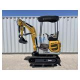 UNUSED 23HP Gas Mini-Excavator XZ20R w/Blade,Thumb