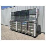 2026 9.5FT Work Bench w/30 Drawers & 2 Cabinets-SS