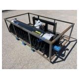 UNUSED Skid-Steer Hydraulic 72" Rotary Angle Broom