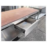 School Surplus- Kitchen WorkTop Table w/ 1 Drawer