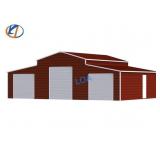 UNUSED 42FT x 30FT Red Steel Garage / Shop / Barn