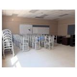 School Surplus- Room of Aluminum Chairs, Cabinets