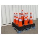 UNUSED (50)pcs Construction Safety Traffic Cones