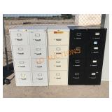 5pc Metal File Cabinets