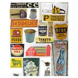 Country Store & Farm Collectibles, Ad Signs +