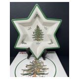 Spode Christmas Tree Star Shaped Dish
