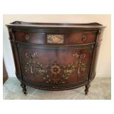 Hand Painted Bow Front Buffett