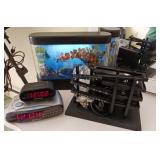 Kinetic Ball Clock and Fish Lamp