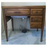 Electric Sewing Machine in Cabinet