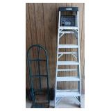 Six Foot Ladder and Hand Truck
