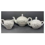 Tea Set with Hand Painted Florals