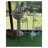 Planters and Plant Stand
