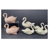 Lenox Pink Swimming Swan Trinket Dishes and Others