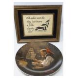 Norman Rockwell Comerative Plate & more