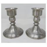 Web Pewter Candlesticks