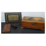 Wood Letter Box, Ship Plaque and More