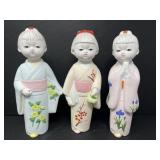 Japanese Porcelain Bisque Geisha Girls