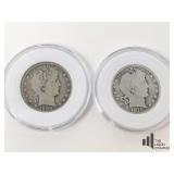 1900-S -1925-S Barber Silver Half Dollar