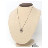 18 " Sterling Box Chain With CZ Pendant
