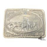 Bicentennial Wagon Train Belt Buckle