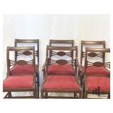 Set Of Six Mahogany Dining Chairs