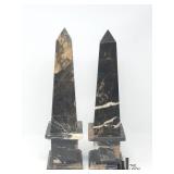 Two Obelisk In Michelangelo Marble