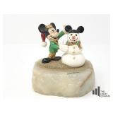 Mickey Mouse / Snowman Figurine By Ron Lee