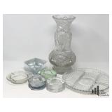 Cut Glass Vase And More