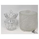 Ice Chest And Crystal Cookie Jar