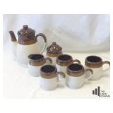 Vintage Brittany Stoneware Coffee Set