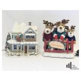 Two Animated Christmas Figures