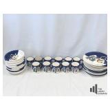 Blue Snowman Dinnerware