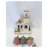 Three Wysocki Ornaments Amd Vintage Christmas