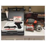 Palm Sander, Soldering Gun, and Screwdriver