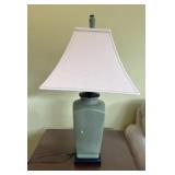 Green Crackle Finish Table Lamp