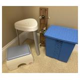 Little Tykes Step Stool, Seat, Hamper, and Rack