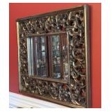 Ornate Framed Beveled Mirror