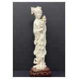 Carved Chinese Goddess Statue