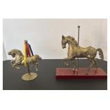 Brass Horse Figures