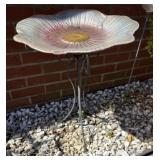 Flower Design Birdbath