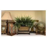 Bronze Tone Lamp and Home Decor