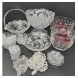 Crystal Assortment Bowls, Dishes, Cups