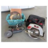 Craftsman Circular Saw, Grinder, and Tools