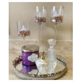 Mirror Vanity Tray and Accessories